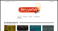 Desktop Screenshot of bienvulartiste.net