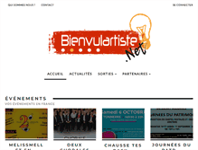 Tablet Screenshot of bienvulartiste.net